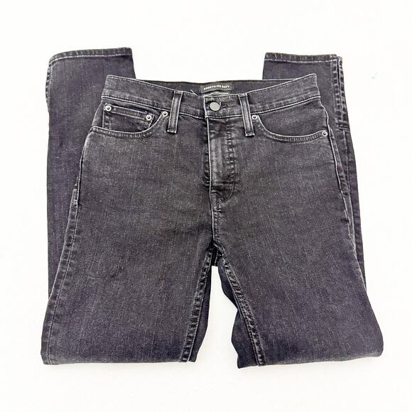 Something Navy Black Charcoal Split Hem Skinny Denim Jeans K5094 Size 25 - Picture 4 of 9